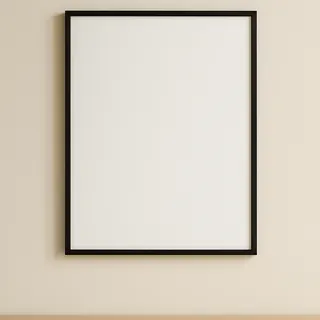 Framed poster